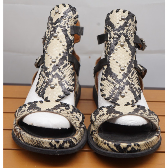 A.S. 98 Gladiator Sandal - Python Print - RARE - Size 40 US 9 - Picture 3 of 14